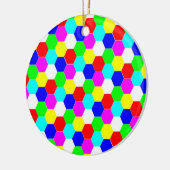 FARBHAFTE HEXAGONS KERAMIK ORNAMENT (Links)
