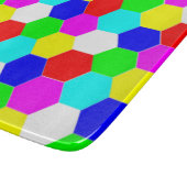 FARBHAFTE HEXAGONS SCHNEIDEBRETT (Ecke)
