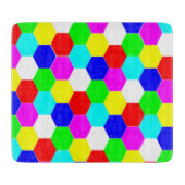 FARBHAFTE HEXAGONS SCHNEIDEBRETT (Vorderseite)