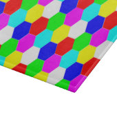 FARBHAFTE HEXAGONS SCHNEIDEBRETT (Ecke)