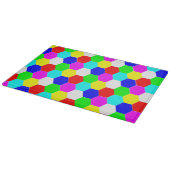 FARBHAFTE HEXAGONS SCHNEIDEBRETT (Ecke)