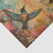 FARBHAFTE HUMMINGBIRDS GEMISCHTE MEDIENDEKOUPATION SEIDENPAPIER (Ausschnitt)