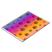 FARBHAFTE HUNDZEICHEN DRUCKEN SPIRALEN NOTEBOOK. NOTIZBLOCK (Linke Seite)