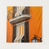 FARBHAFTE ITALIENISCHE FASSADE UND FENSTER WANDTEPPICH (Vorderseite)