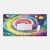 FARBHAFTE KLASSISCHE WASSERFARBE AUSSENRAUMENTWICK SCHREIBTISCHUNTERLAGE (Tastatur & Maus)