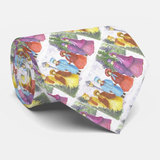 FARBHAFTE KRISTMAS CAROLS KRAWATTE (Gerollt)