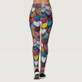 FARBHAFTE MINUTEN UND HERZ LEGGINGS (Rückseite)