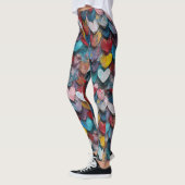 FARBHAFTE MINUTEN UND HERZ LEGGINGS (Links)