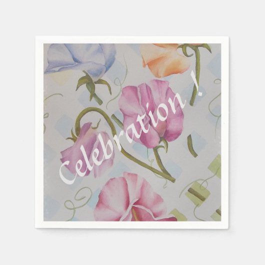 FARBHAFTE PLATTERBSEN SERVIETTE (Vorderseite)