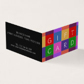 FARBHAFTE PLÄTZE - GESCHÄFTSGESCHÄFTSBESCHEINIGUNG VISITENKARTEN (Vorderseite)