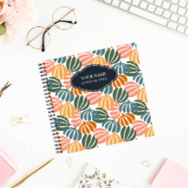 FARBHAFTE RETRO-BLÄTTER GROOVY BOTANICAL NOTIZBLOCK