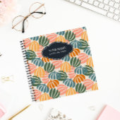 FARBHAFTE RETRO-BLÄTTER GROOVY BOTANICAL NOTIZBLOCK
