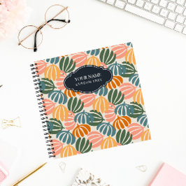 FARBHAFTE RETRO-BLÄTTER GROOVY BOTANICAL NOTIZBLOCK