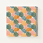 FARBHAFTE RETRO-BLÄTTER GROOVY BOTANICAL NOTIZBLOCK (Rückseite)