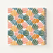 FARBHAFTE RETRO-BLÄTTER GROOVY BOTANICAL NOTIZBLOCK (Rückseite)