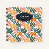 FARBHAFTE RETRO-BLÄTTER GROOVY BOTANICAL NOTIZBLOCK (Vorderseite)