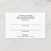 FARBHAFTE RETRO-BLÄTTER GRUPPEN BOTANISCHE REFEREN VISITENKARTE (Rückseite)