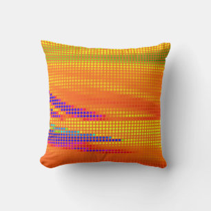 FARBHAFTE RETRO RAINBOW DOTS ART KISSEN