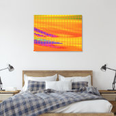 FARBHAFTE RETRO RAINBOW DOTS ART LEINWANDDRUCK (Insitu (Schlafzimmer))