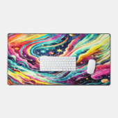 FARBHAFTE RETRO WASSERFARBE AUSSENRAUMENTWICKLUNG SCHREIBTISCHUNTERLAGE (Tastatur & Maus)