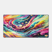 FARBHAFTE RETRO WASSERFARBE AUSSENRAUMENTWICKLUNG SCHREIBTISCHUNTERLAGE (Vorderseite)