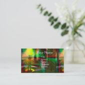 FARBHAFTE SPOTLIGHTS UND LANDSCHAFTLICHE LICHTSTRE VISITENKARTE (Stehend Vorderseite)