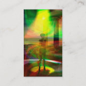 FARBHAFTE SPOTLIGHTS UND LANDSCHAFTLICHE LICHTSTRE VISITENKARTE (Rückseite)