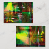 FARBHAFTE SPOTLIGHTS UND LANDSCHAFTLICHE LICHTSTRE VISITENKARTE (Vorne/Hinten)