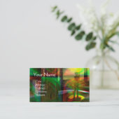 FARBHAFTE SPOTLIGHTS UND LANDSCHAFTLICHE LICHTSTRE VISITENKARTE (Stehend Vorderseite)