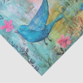 FARBHAFTE VÖGEL IN FLIGHT MIXED MEDIA DECOUPAGE SEIDENPAPIER (Ausschnitt)