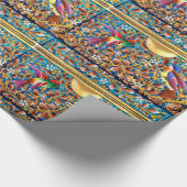 FARBHAFTE WIRBEL GESCHENKPAPIER (Ecke)