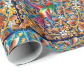 FARBHAFTE WIRBEL GESCHENKPAPIER (Rolleneckpunkt)