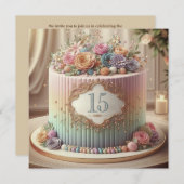 FARBHAFTER, EDITABLE WEDING JAHRESKUCH EINLADUNG (Vorne/Hinten)