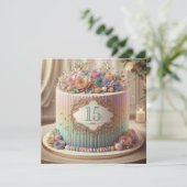 FARBHAFTER, EDITABLE WEDING JAHRESKUCH EINLADUNG (Stehend Vorderseite)