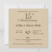 FARBHAFTER, EDITABLE WEDING JAHRESKUCH EINLADUNG (Rückseite)