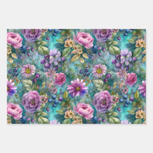 FARBHAFTES FRÜHSTÜCK DEKORATIVES PAPIER SET (Vorderseite 3)