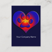 FARBHAFTES HERZ VISITENKARTE (Rückseite)