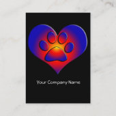 FARBHAFTES HERZ VISITENKARTE (Rückseite)