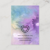 Farbhandgefertigte Schmucklogos, Anzeige B Visitenkarte (Rückseite)