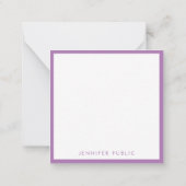 Farbhandgeschriebenes Monogramm für benutzerdefini Mitteilungskarte (Rückseite)