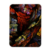 Farbharmonie Abstrakt Art Premium Magnet (Vertikal)
