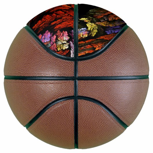 Farbharmonie Abstrakte Kunst Basketball (Rechts)