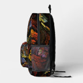 Farbharmonie Abstrakte Kunst Bedruckter Rucksack (Rechts)