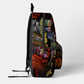 Farbharmonie Abstrakte Kunst Bedruckter Rucksack (Links)