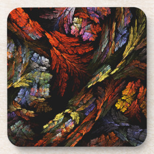 Farbharmonie Abstrakte Kunst Cork Untersetzer