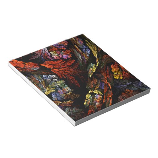 Farbharmonie Abstrakte Kunst Editor Notizblock (angewinkelt)