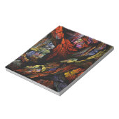 Farbharmonie Abstrakte Kunst Editor Notizblock (Rotiert)