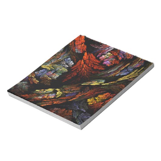 Farbharmonie Abstrakte Kunst Editor Notizblock (Rotiert)