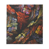 Farbharmonie Abstrakte Kunst Editor Notizblock (Vorderseite)