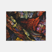 Farbharmonie Abstrakte Kunst Fleecedecke (Vorderseite (Horizontal))